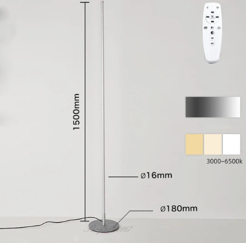 Garduru Moderne LED Stehleuchte | Dimmbare Bodenlampe | Minimalistisches Design | Stimmungslicht für Wohnzimmer & Büro