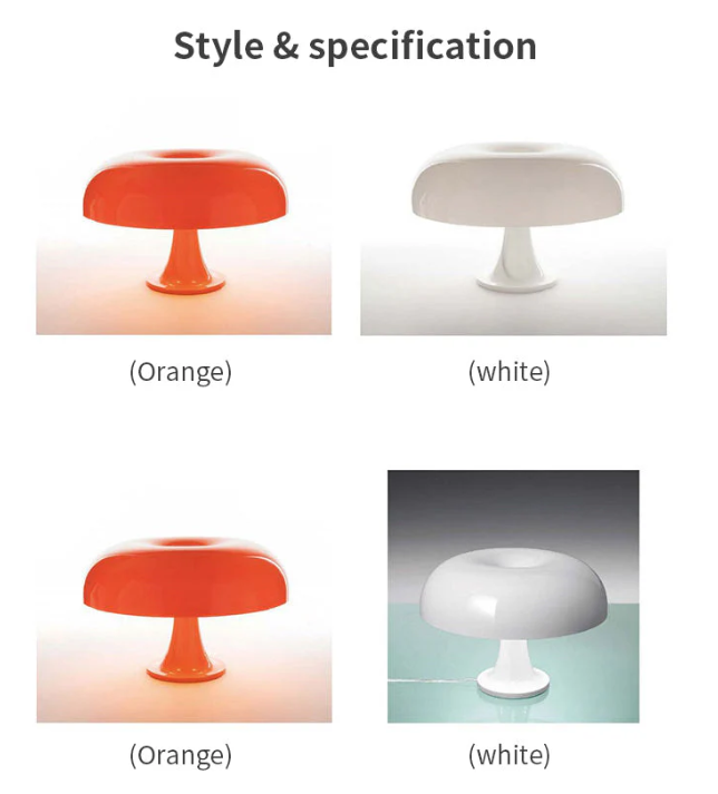 Moderne Designer LED-Pilz-Tischlampe – Minimalistisch für Schlafzimmer & Wohnzimmer