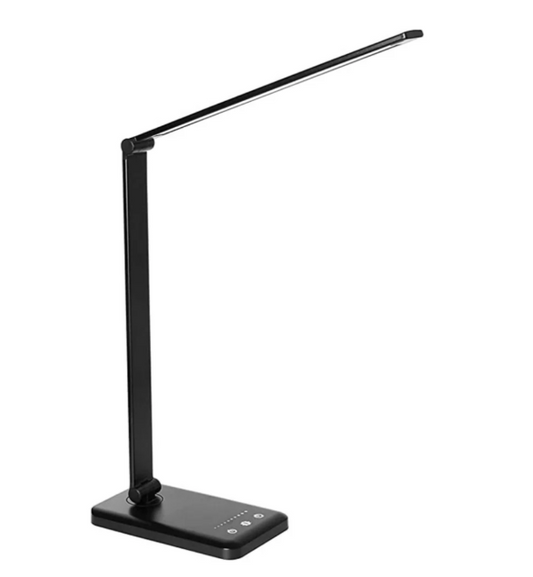 Moderne verstellbare LED-Schreibtischlampe mit drahtloser Ladung