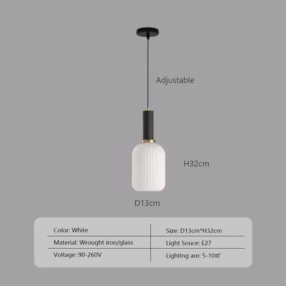 Pendelleuchte: Moderne nordische Glas-Hängelampen