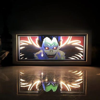 Anime 3D LED Lichtbox – Dragon Ball-inspirierte Papierschnitt-Nachtlampe mit Fernbedienung