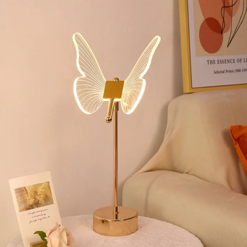 Schmetterling Gold LED Tischlampe