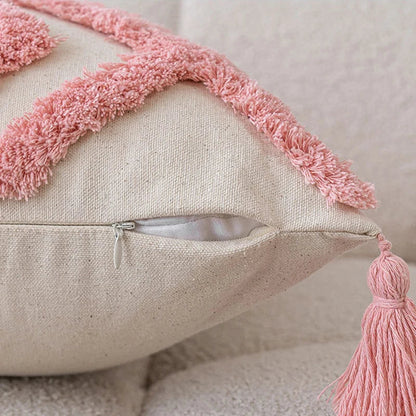 NordicVibes – Luxuriöse geometrische gestepptes Kissenbezug für elegante Innenräume