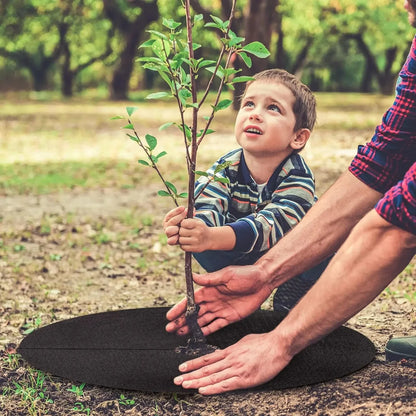Unkrautvlies Baumscheibe – Atmungsaktive Wurzelschutzmatte für Garten und Pflanzen