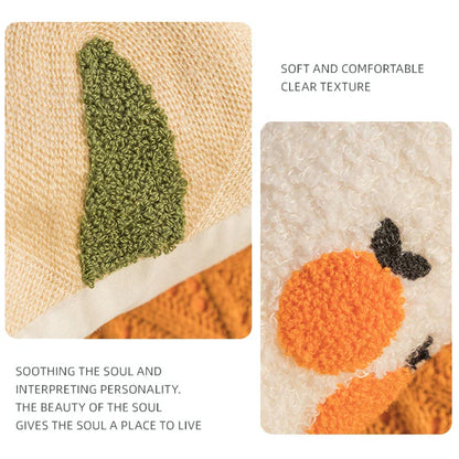 Soléa – Jacquard-Kissenbezug mit raffiniertem Sonnenblumenmuster