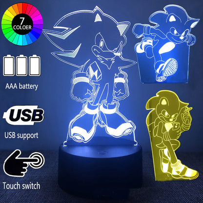 Sonic LED Lampe – Verspielte Beleuchtung für Gamer