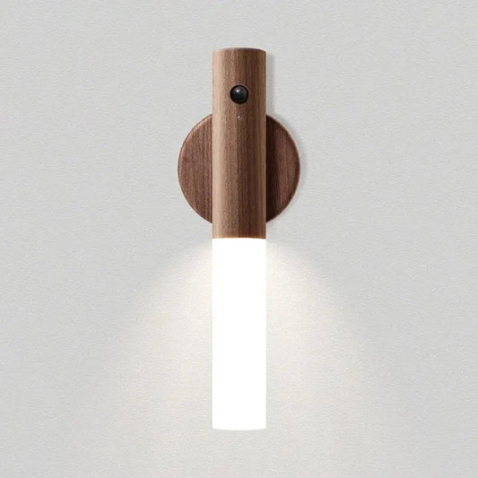 Magnetische Holz Wandlampe