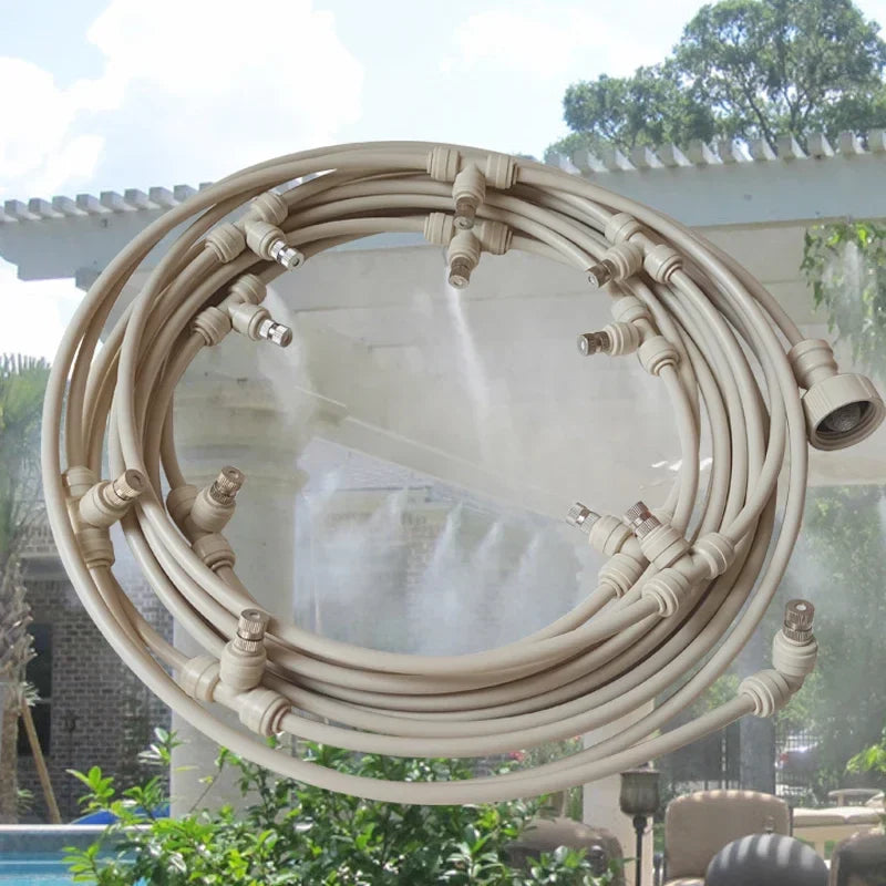 Bewässerungssystem für den Garten – Tropfbewässerung Kit mit Einstellbarem Sprühkopf und Zubehör