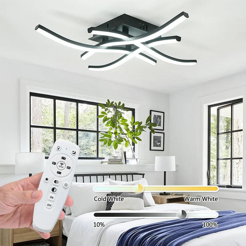 LED Deckenlampe Modern 3-Farben Dimmbare Deckenleuchte