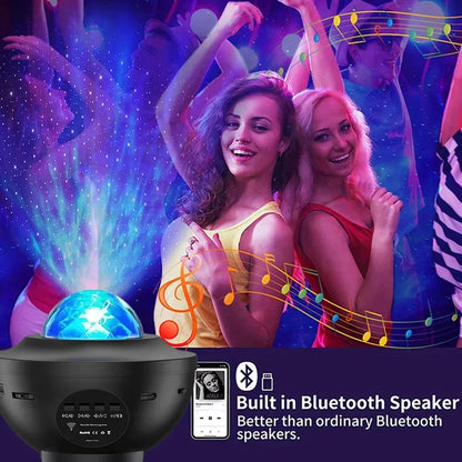 Bunter Sternenhimmel Projektor Nachtlicht Kinder Bluetooth Musiklampe Geschenk