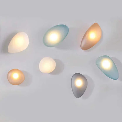 Elegante Mattglas Kiesel Wandlampe - Minimalistischer Nordischer Stil