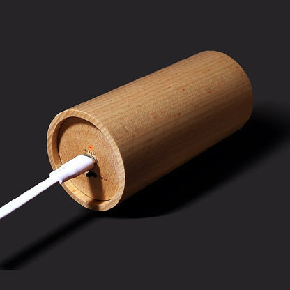 Royelux Lily Holzkerzenlicht - Warme Atmosphäre Buchenholz flackernde LED Lampe