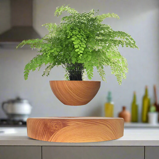 Schwebender Air Bonsai Topf – Magnetischer schwebender Pflanzenkübel für moderne Schreibtischdekoration