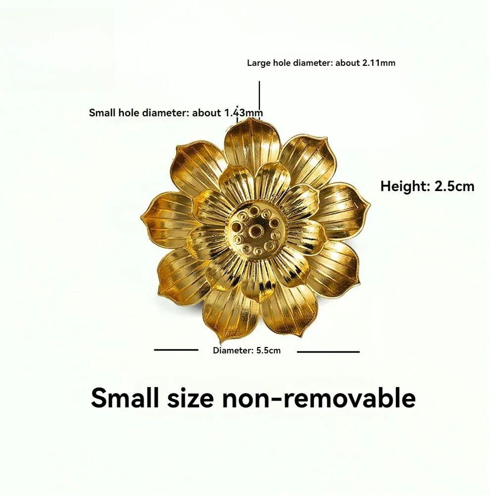 Alloy Räucherstäbchenhalter Buddhismus Lotus Linie Räucherteller Sandelholz-Spulenbasis Tempel Yoga-Studios Wohnkultur