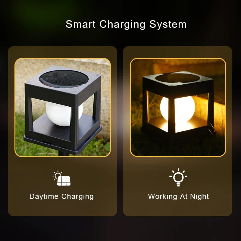 Royelux Solar Post Cap Light - Wasserdichte LED Zaun- & Terrassenlampe