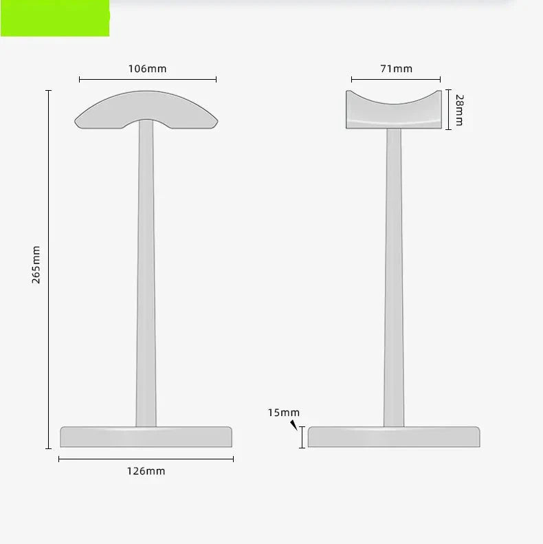 Walnuss Holz Kopfhörerständer