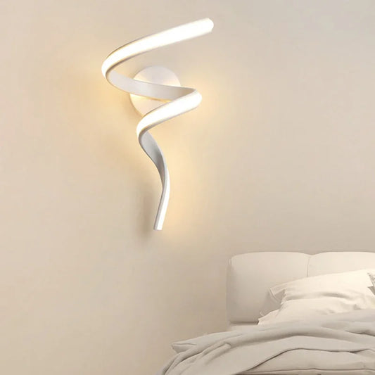 Spiral Minimalistische LED Wandlampe