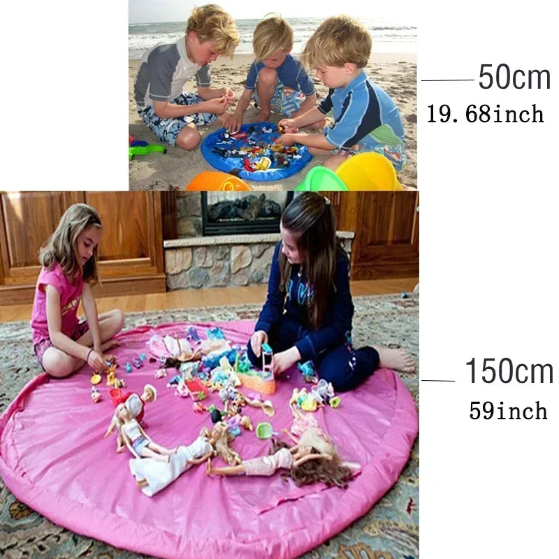 Garduru STORAGE CUSHION – Spielzeugkissen & Spielmatte in einem – Faltbarer Organizer für Kinderzimmer