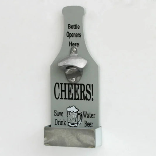 Vintage Holz-Wandflaschenöffner – Funktional und dekorativ