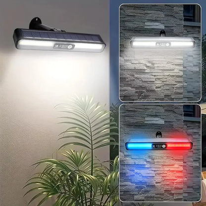 Royelux Solar Warnwandleuchte - Wandmontierte dekorative Außen-LED-Lampe