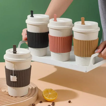 Thermoresistente Tasse mit rutschfestem Manschette-SafeSip™