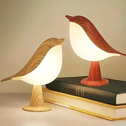 Elegante Vogel Lampe mit 3 Leuchtstufen