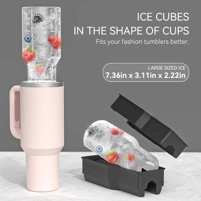 Silicone-Eiswürfelform für Stanley Cup – Zylinderförmige Eiswürfelschale