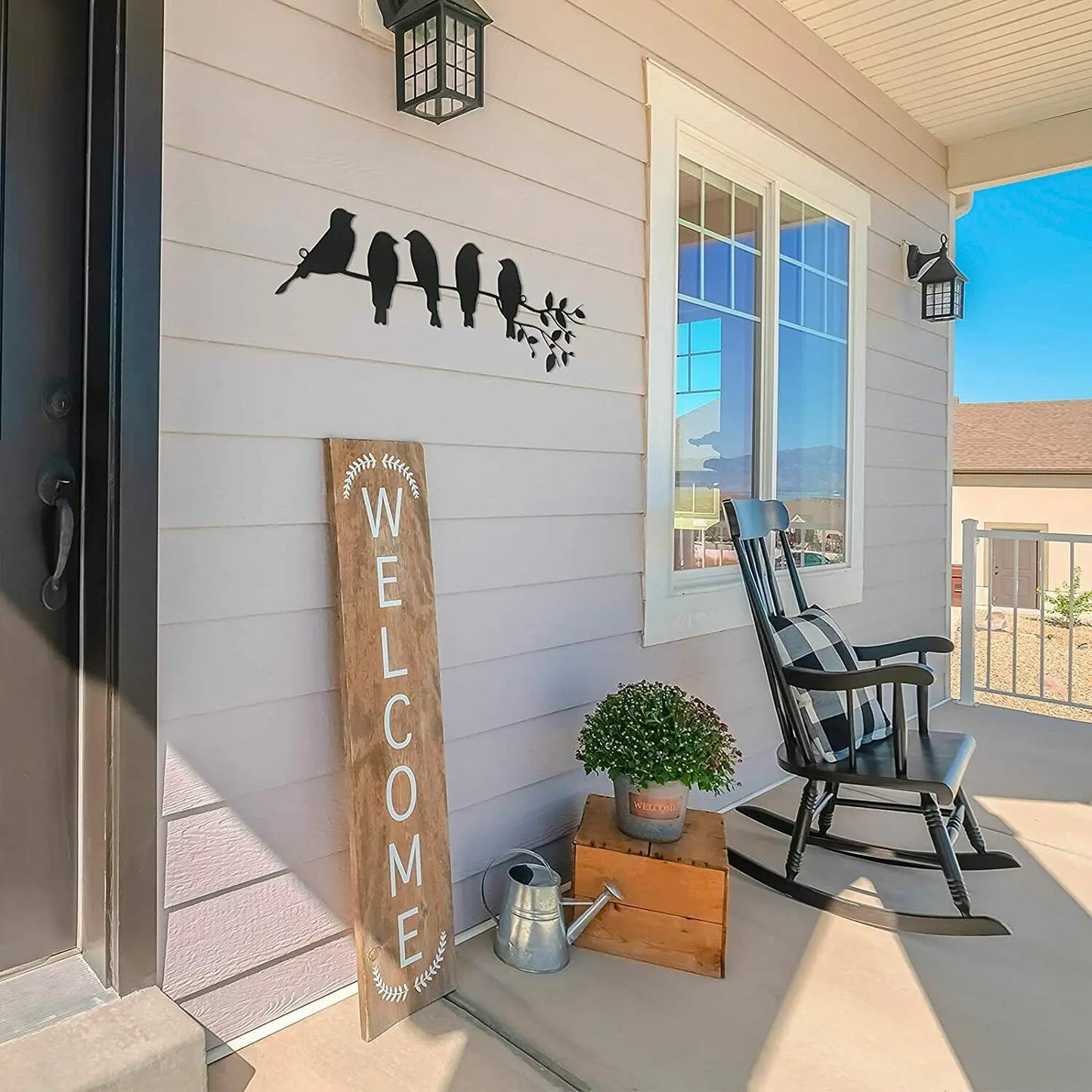 Vogelgezwitscher Wanddekoration – Stimmungsvolle Sitzende Vögel