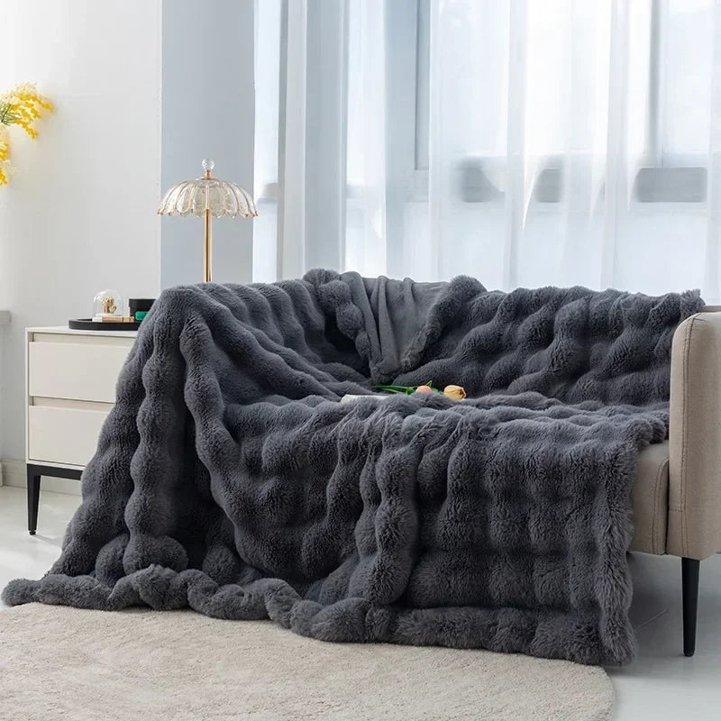 Bubble Plush Weiche Decke
