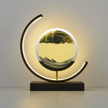 Lampe Art Sand Dynamisch 3D – Tisch LED Entspannend mit Effekt Naturlandschaft