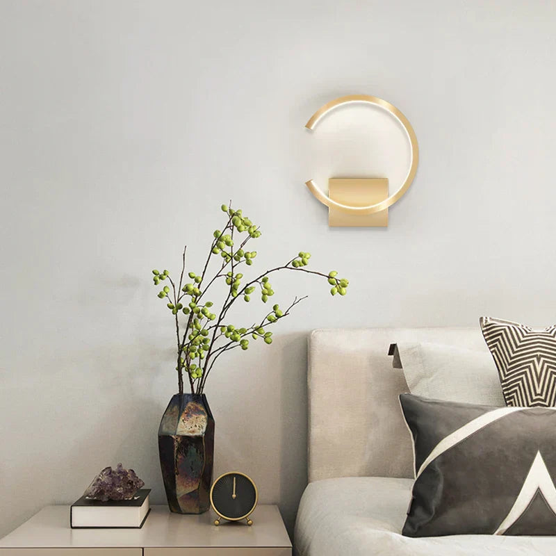 RoyaleGlow Moderne Goldkupfer Wandleuchte - Nordisches LED Oben & Unten Licht