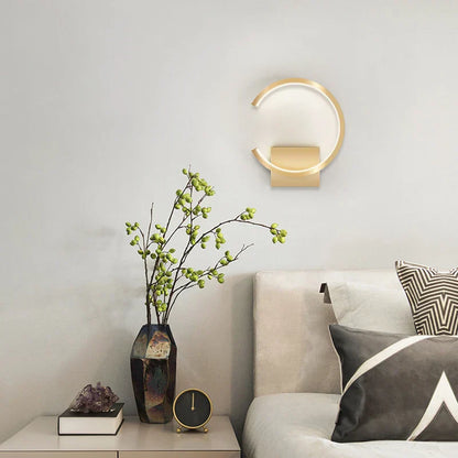 RoyaleGlow Moderne Goldkupfer Wandleuchte - Nordisches LED Oben & Unten Licht