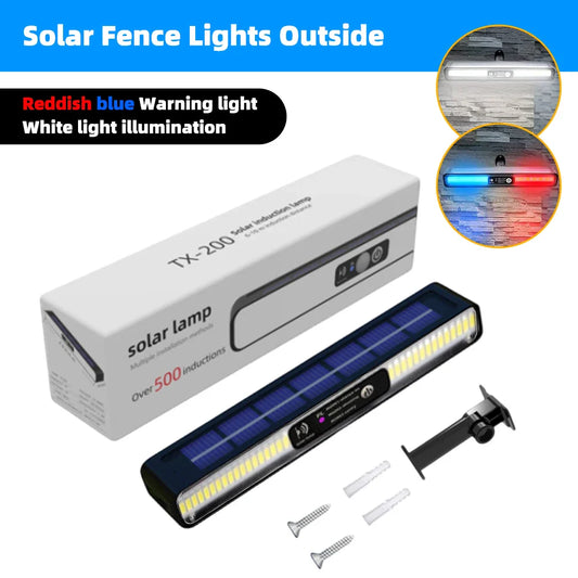 Royelux Solar Warnwandleuchte - Wandmontierte dekorative Außen-LED-Lampe