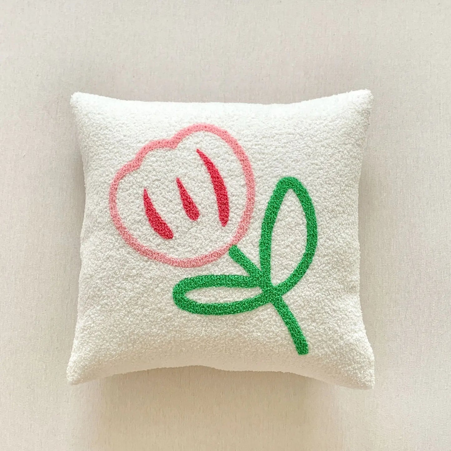 Soléa – Jacquard-Kissenbezug mit raffiniertem Sonnenblumenmuster