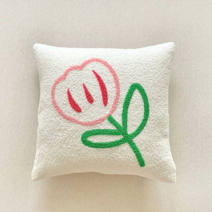 Soléa – Jacquard-Kissenbezug mit raffiniertem Sonnenblumenmuster