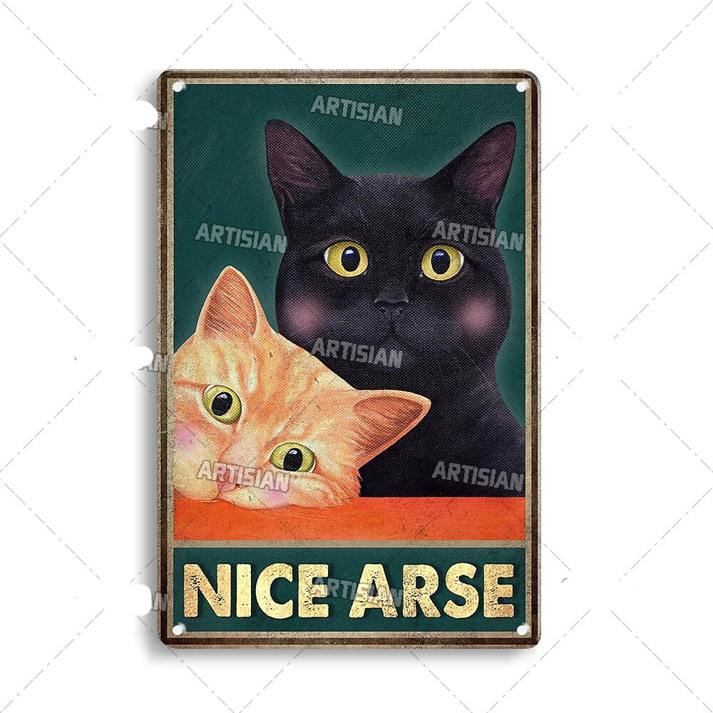 Vintage Cat | Metallposter