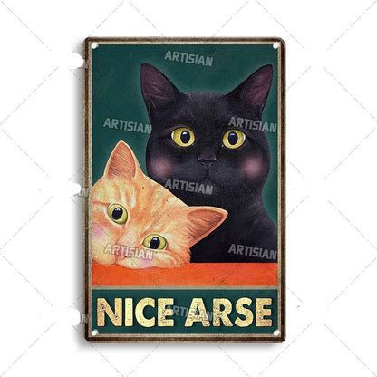 Vintage Cat | Metallposter