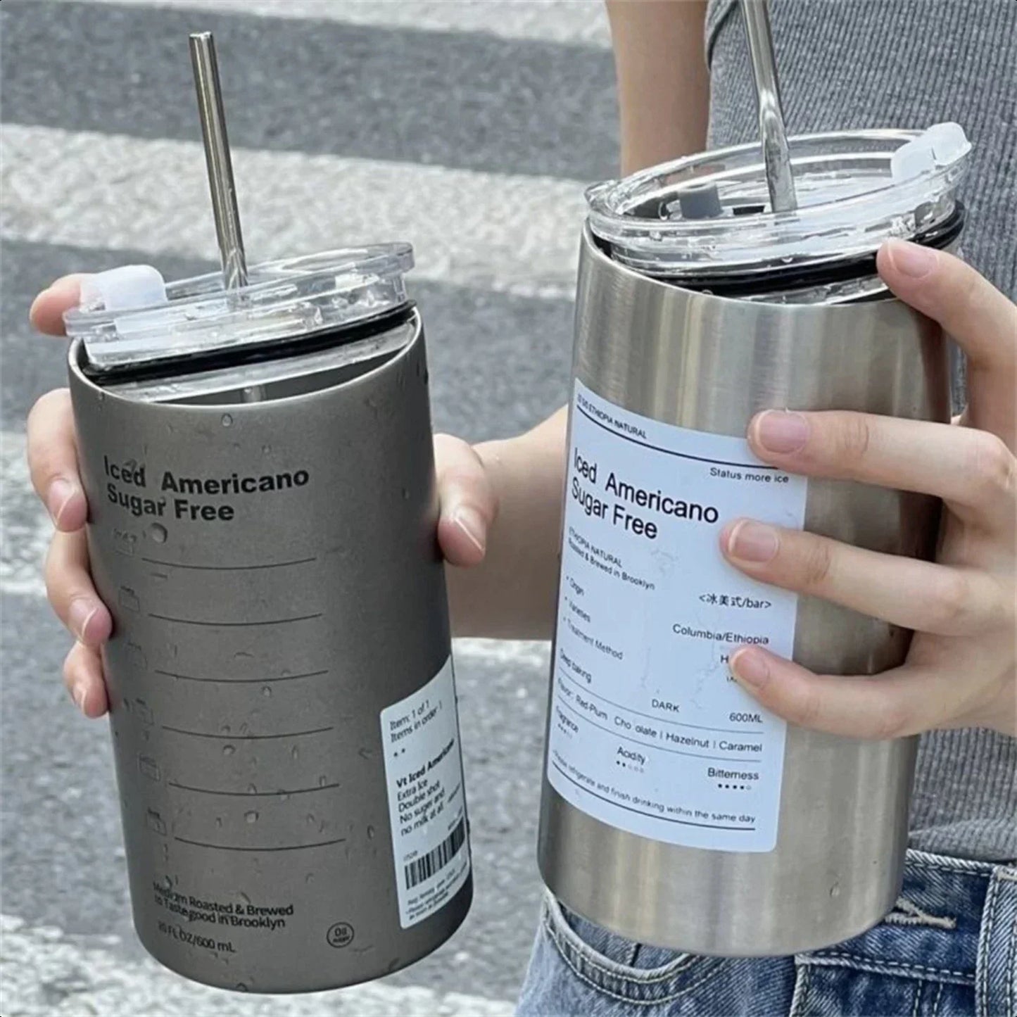 Isolierte Kaffeetasse mit doppelter Wand aus Edelstahl - ThermiCup™