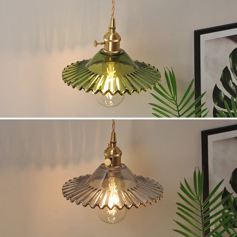 Glas Wandlampe | Retro Stil Beleuchtung