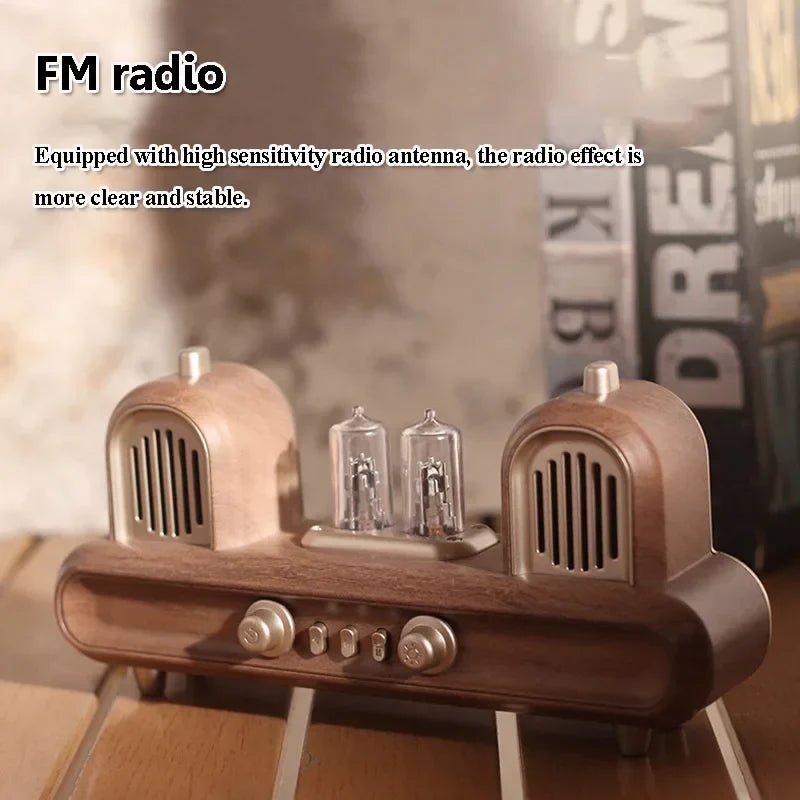 Retro Bluetooth Lautsprecher mit Atmosphärenlampe