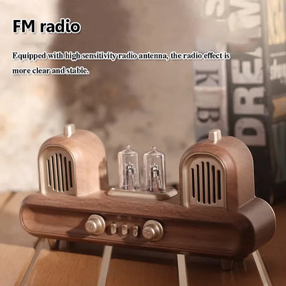 Retro Bluetooth Lautsprecher mit Atmosphärenlampe