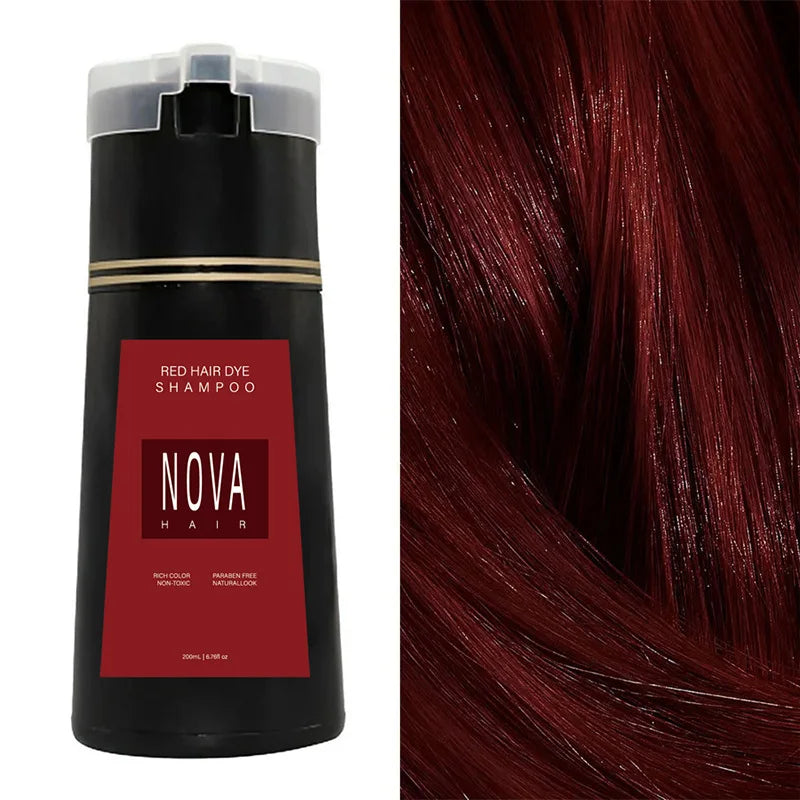 Shampooing Colorant NovaHair Color+ – Langanhaltende Abdeckung ohne Ammoniak, einfache Anwendung, 5 Farbnuancen verfügbar