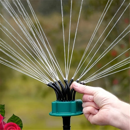 Verstellbarer 360-Grad-Sprinkler für die Gartenbewässerung mit 12-in-1-System
