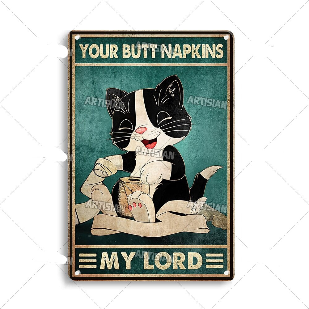 Vintage Cat | Metallposter