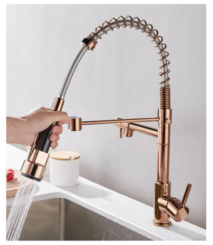 Luxus Küchenarmatur mit Doppelstrahl | AquaElite