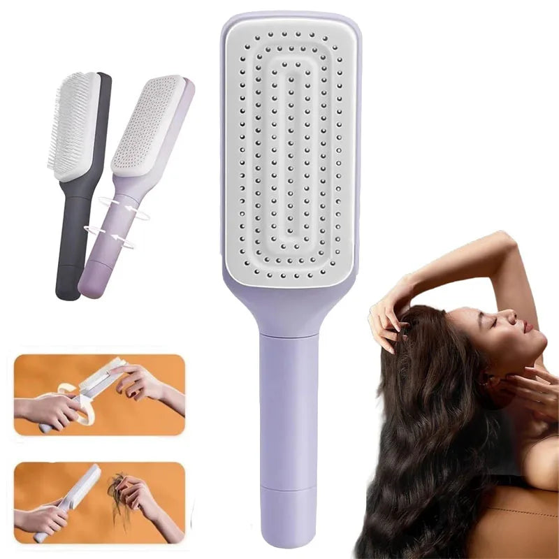 Selbstreinigende Haark Bürste & Massage Luftkissen Kamm