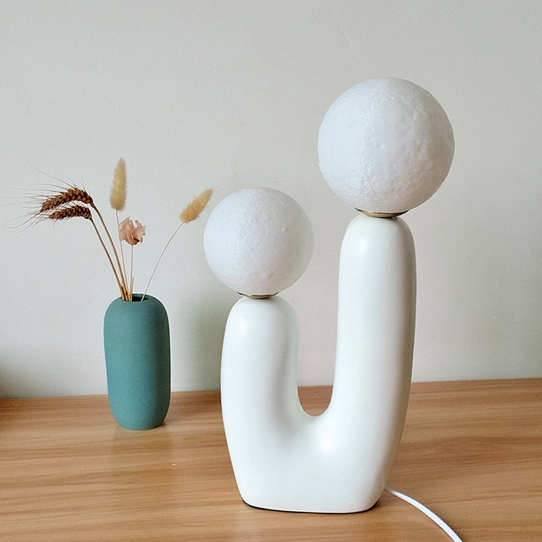 Nordique Glow - Moderne Glastischlampe