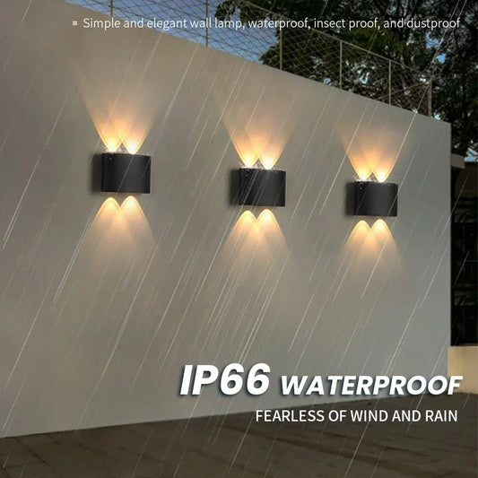 Rayvia Wasserdichte LED Wandleuchte für Innen- und Außenbereiche