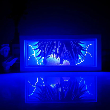 Anime 3D LED Lichtbox – Dragon Ball-inspirierte Papierschnitt-Nachtlampe mit Fernbedienung