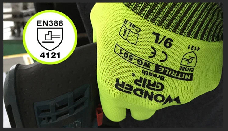 Arbeitshandschuhe mit Wunder-Grip – Rutschfeste Handschuhe für Gartenarbeit und Handwerk